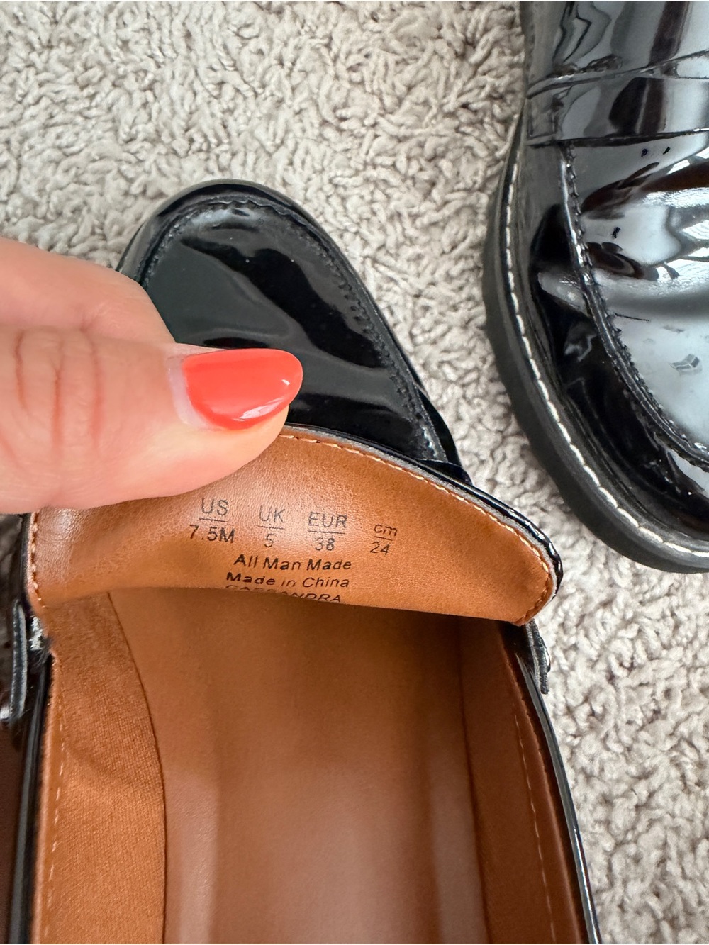 Franco Sarto Black Patent Leather Penny Loafers - Picture 8 of 8